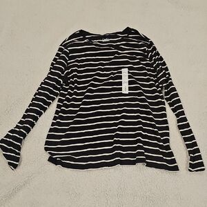 Croft And Barrow Womans Longsleeve Crewneck Tee Size XXL